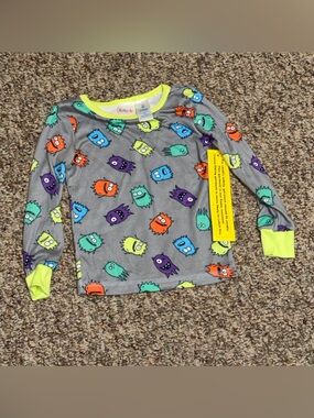 NWT Boys girls size 4T Kidgets Multicolor monster Shirt‎ sleep shirt soft